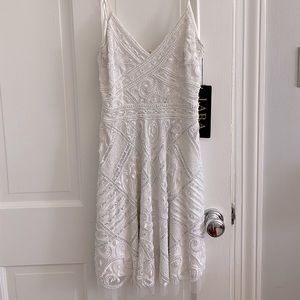 NWT Little White Dress from BHLDN, Ivory, Size 0